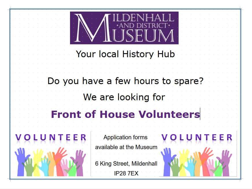 Can you spare a few hours of your time to our wonderful museum 
#mildenhall #volunteer #History