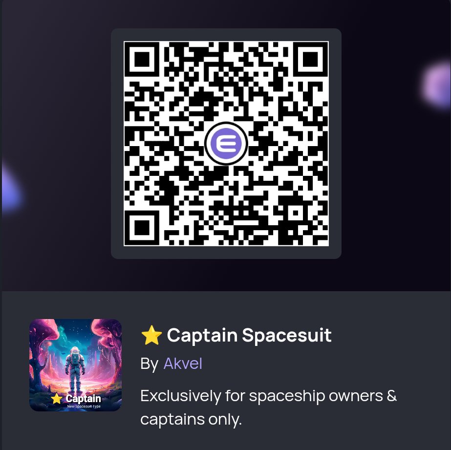 Akvel20's tweet photo. Captains can now claim an exclusive โญ Captain type spacesuit to celebrate the 5th captain arrival. Dear captains, thank you all, there would be no #StrangeWorlds discoveries without you!
#Enjin #FueltheEnjin #StrangeWorlds https://t.co/YsjLbBAJEP