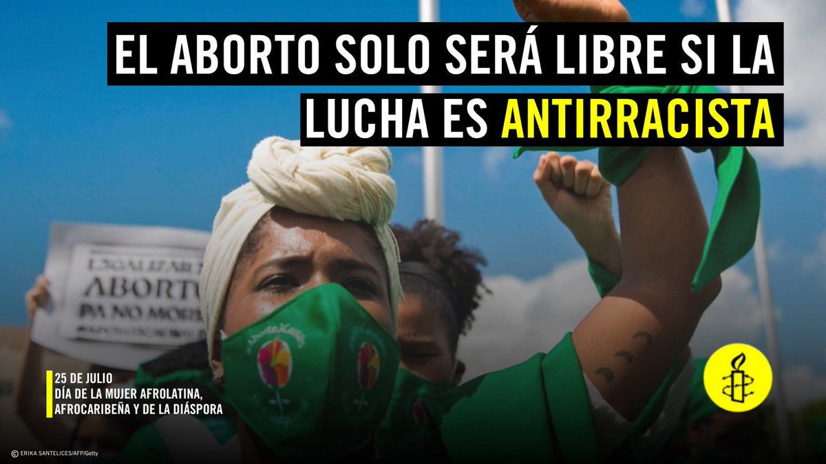 ¡Hoy #25J es el día internacional de las afrolatinas, afrocaribeñas y las mujeres de la diáspora!

Recordamos a las compas de #Brasil que nos dieron el #miso para abortar y a todas las que, antes y después, han alumbrado el camino para exigir #justiciareproductiva 🕯🖤 🤎 💚 💜