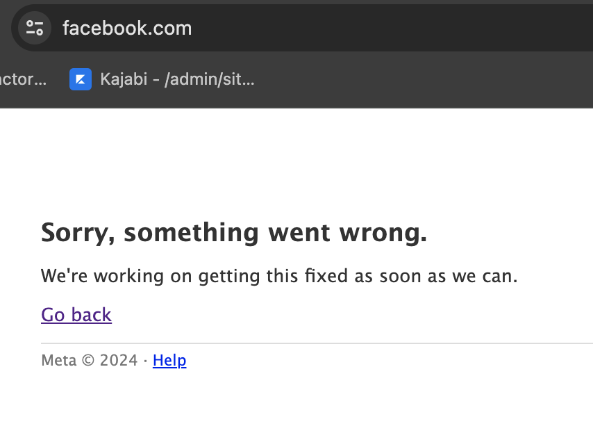 Mi pregunta más repetida en X ... ¿Alguien más tiene caído <a href="/Meta/">Meta</a> ?  🫤 19:00 ESP 

#FacebookCaído