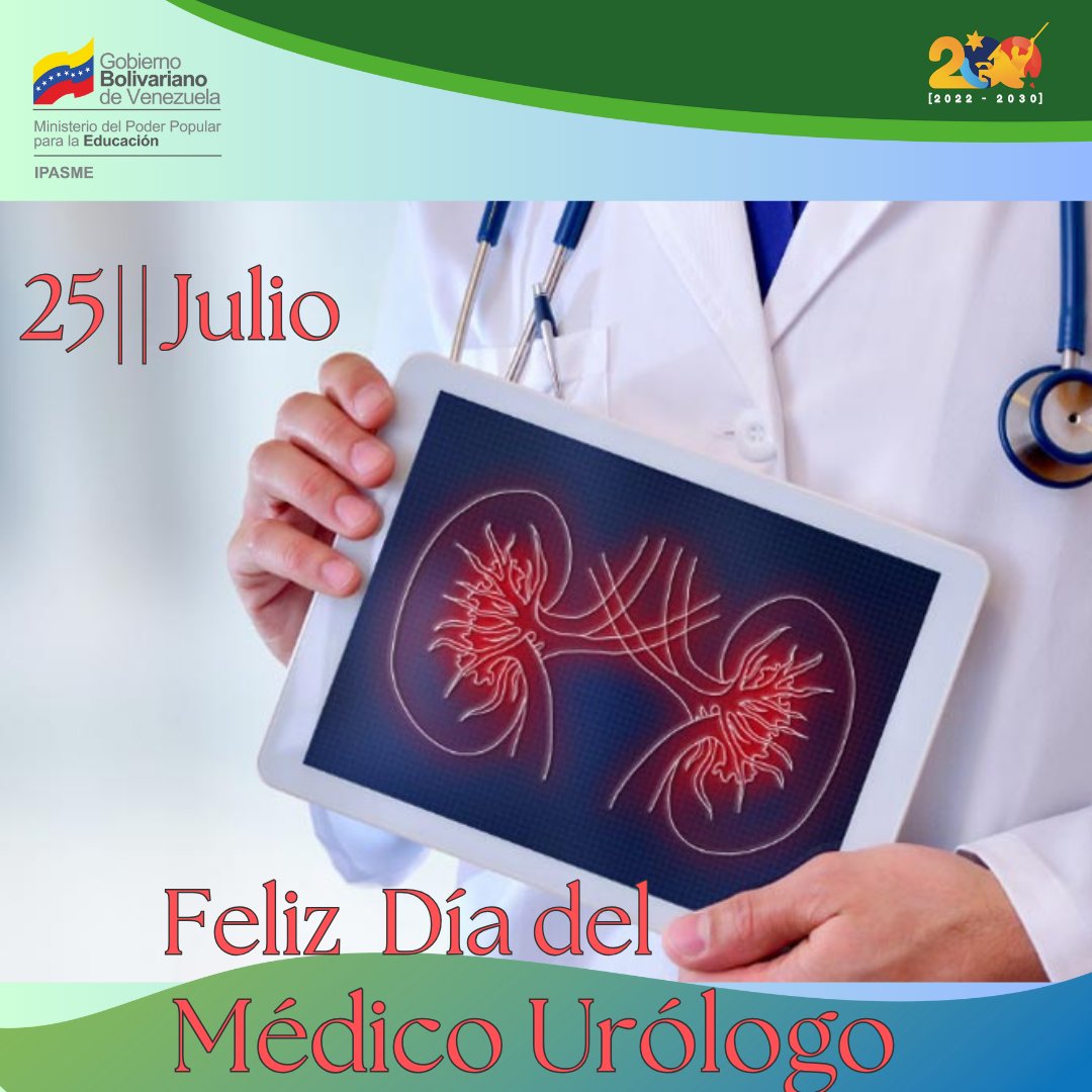 Efemérides||25julio Día Nacional del Médico Urólogo🩺 La Unidad Ipasme Punto Fijo se  complace en felicitar a estos profesionales en su Día;  especialmente al Dr. Luigi Micali, médico Urólogo de nuestra Unidad.
#PaLanteEsPaAllá
<a href="/NicolasMaduro/">Nicolás Maduro</a>
<a href="/_LaAvanzadora/">Yelitze Santaella</a>