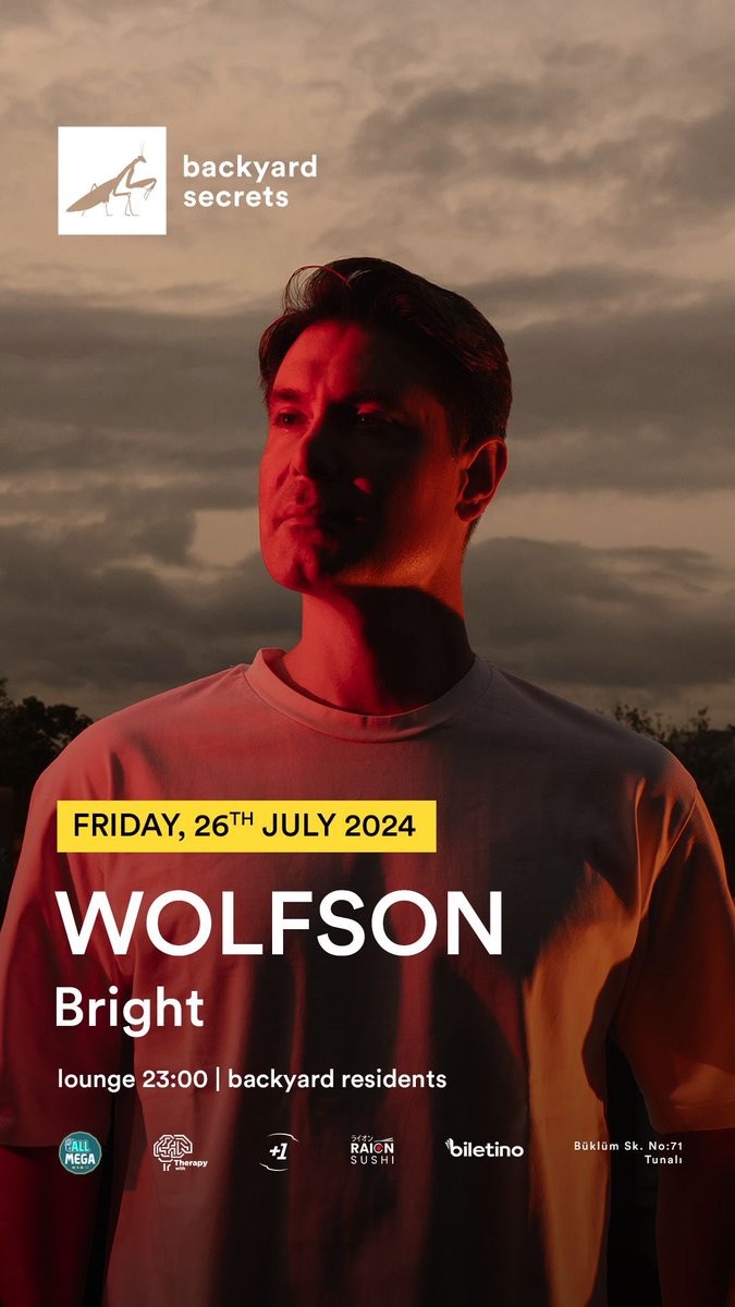 WolfsonMusic's tweet photo. 26.07.2024 Friday !!!
Coming back to the Backyard Secrets 🎶 https://t.co/4yhsQp2Up1