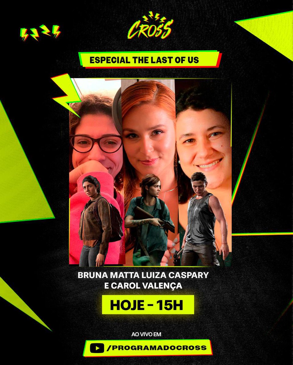 E esse especial The Last of Us com Dina, Ellie e Abby?

Brabo, hein?
Hoje ao vivo às 15H no youtube.com/programadocross

#thelastofus #dublagem #dubladoras #tlou #dina #ellie #abby #programadocross
