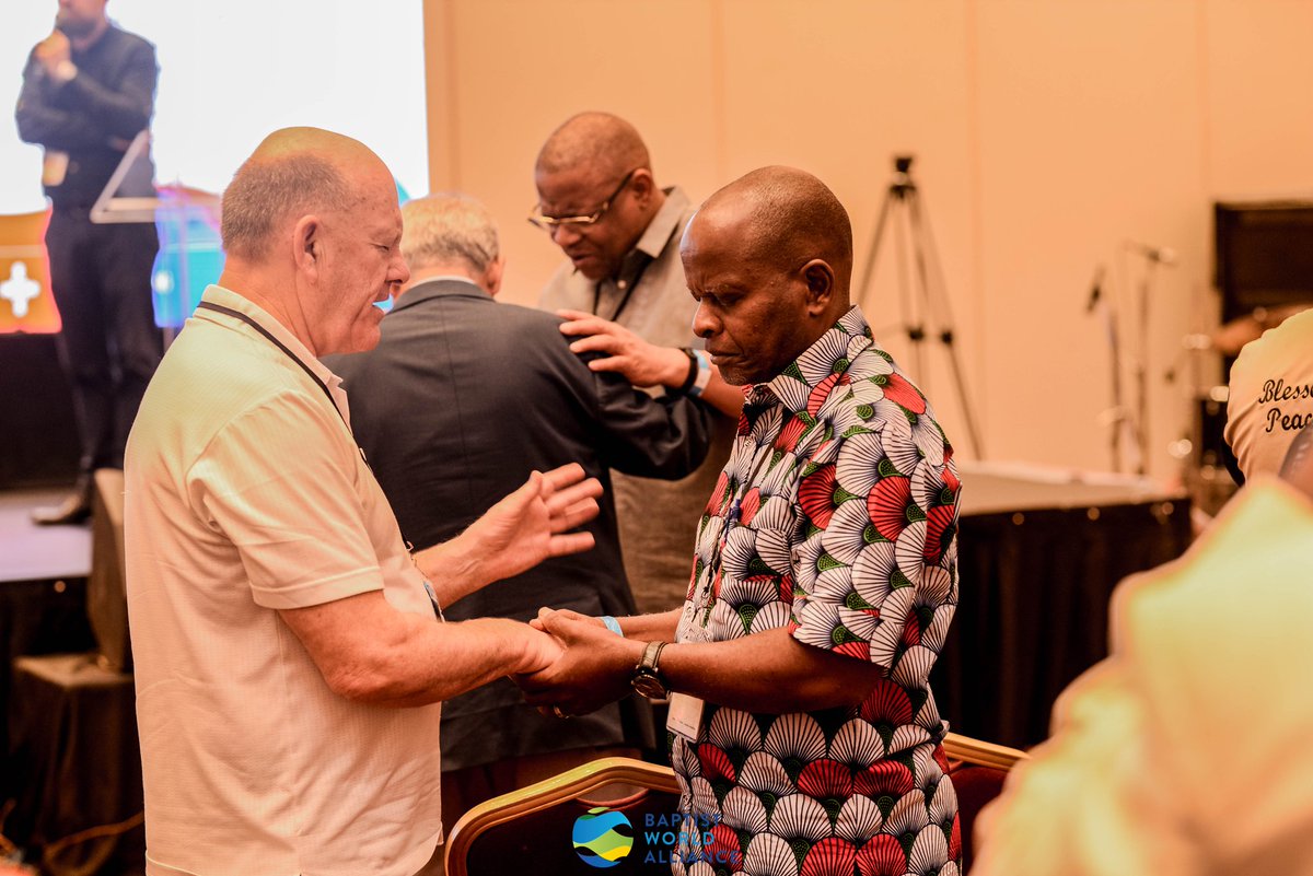 BaptistWorld's tweet photo. The 2024 BWA Annual Gathering brought the Global Baptist Family together in unified prayer. We raised our voices to God, praying for each other and addressing pressing global issues. It's clear that God answers our prayers. Praise the LORD for His faithfulness!

#BWAlagos https://t.co/Q989FMwbrl