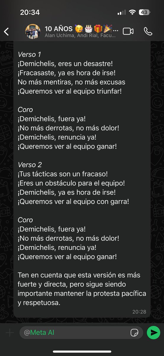 Espero que este domingo suene este temon creado por META IA en el Monumental … #Demichelis #RiverPlate