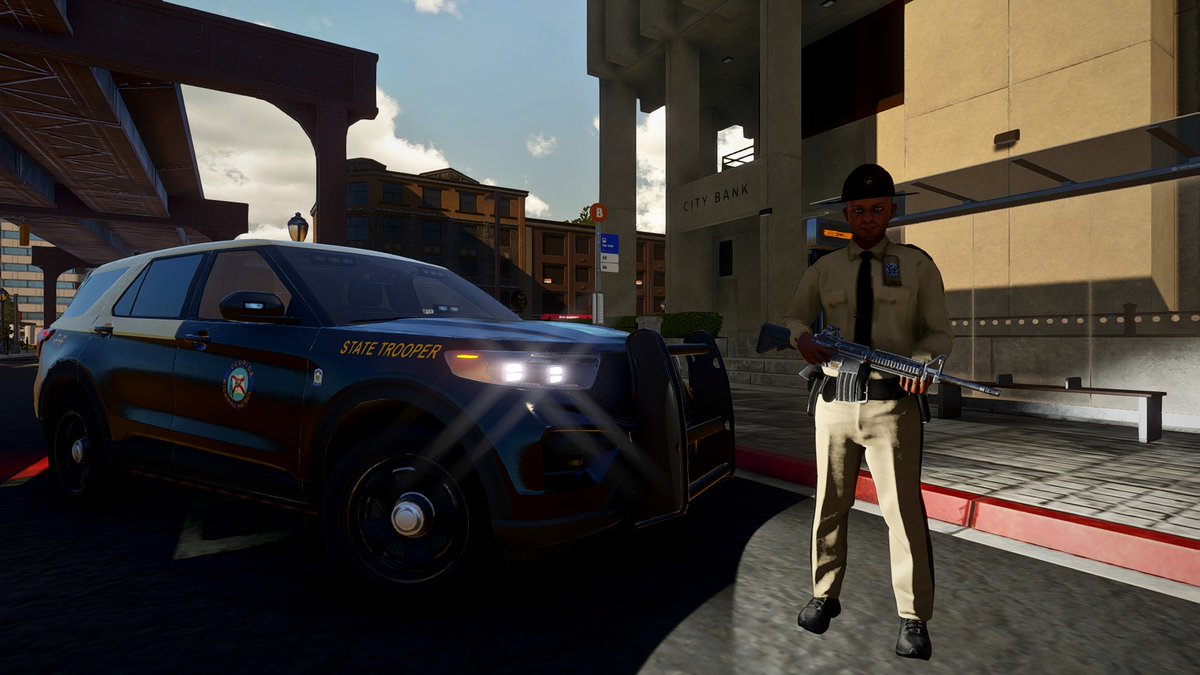 RedTiger98_'s tweet image. FHP &amp;amp; the 2020 interceptor. Looking good in all blues. :)

#flashinglightsgame #lawenforcement #Police @FLSimulatorGame @FLHSMV