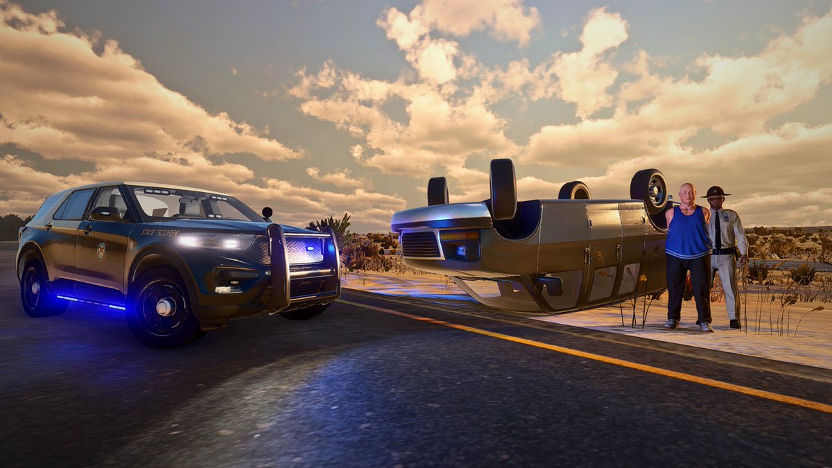 RedTiger98_'s tweet image. FHP &amp;amp; the 2020 interceptor. Looking good in all blues. :)

#flashinglightsgame #lawenforcement #Police @FLSimulatorGame @FLHSMV