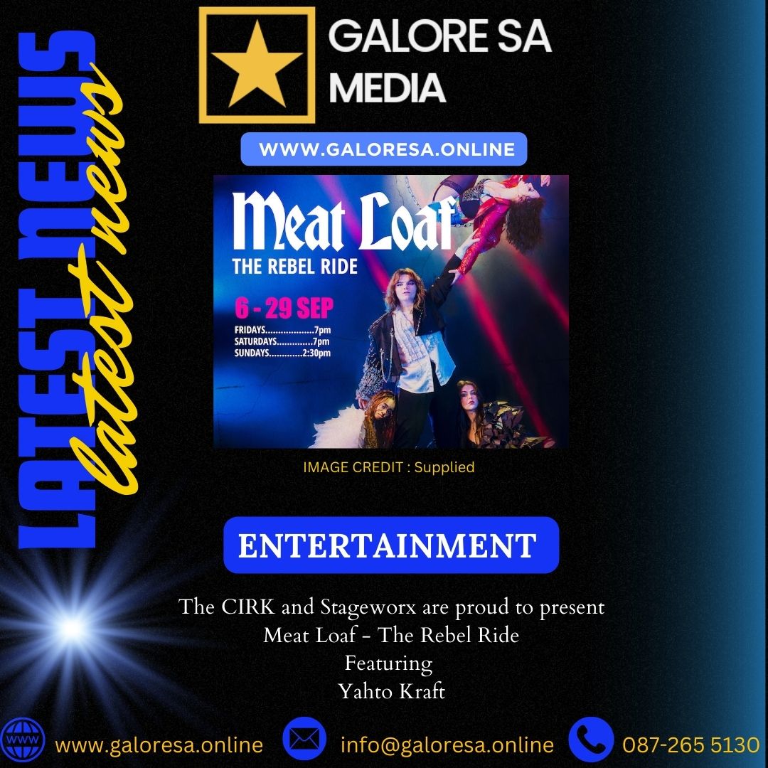 The Cirk and Stageworx are thrilled to announce their first collaboration as they stage MEAT LOAF – The Rebel Ride, featuring the extra-ordinarily talented Yahto Kraft singing the discography of Meat Loaf, with direction by Timothy Le Roux, at The Cirk at Cresta Shopping Centre