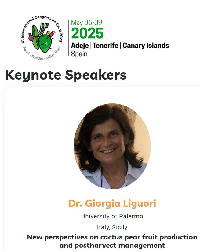 ProSmallAgriMed's tweet photo. prof. Giorgia Liguori from University of Palermo (Italy), unit leader in #ProsmallAgriMed, will be a Keynote speaker at the next XI International Congress on Cacti as Food 2025 https://t.co/PNaTy5F6se https://t.co/cRyCVRytnh