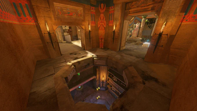 Drop down to the rooms below, or head outside for the Mega Health!