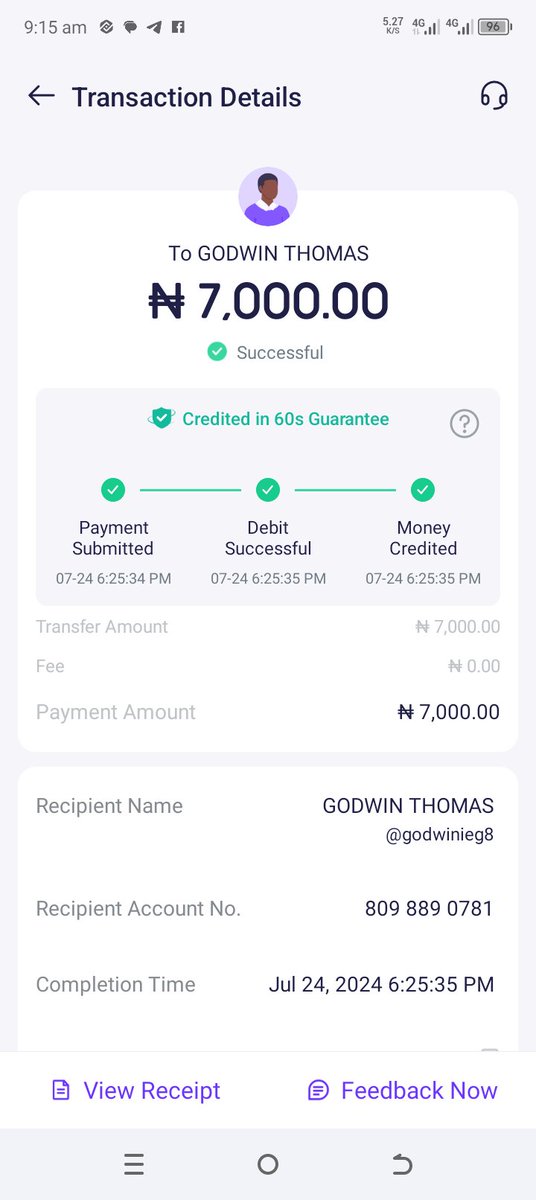 Kingzmen77's tweet photo. @palmpay_ng Beneficiary yet to receive money https://t.co/QtdoyF0GFD
