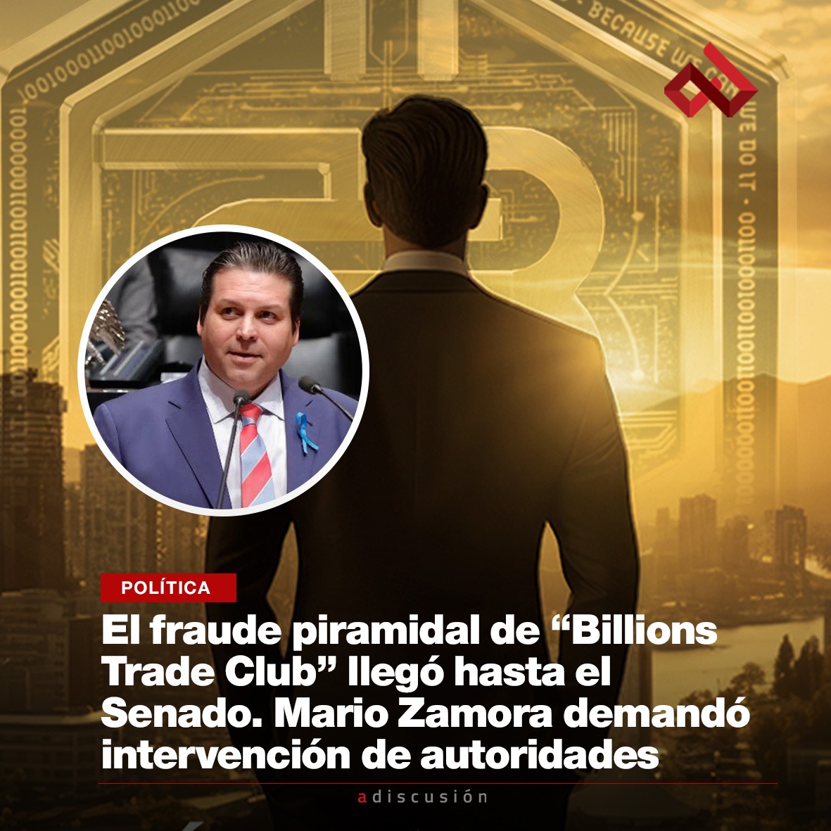 El controversial fraude piramidal cometido por “Billions Trade Club” llegó hasta el Senado de la República donde el senador <a href="/MarioZamoraG/">Mario Zamora</a>  demandó de las autoridades financieras y de procuración de justicia, su intervención... Véala en bit.ly/4d1mfiA