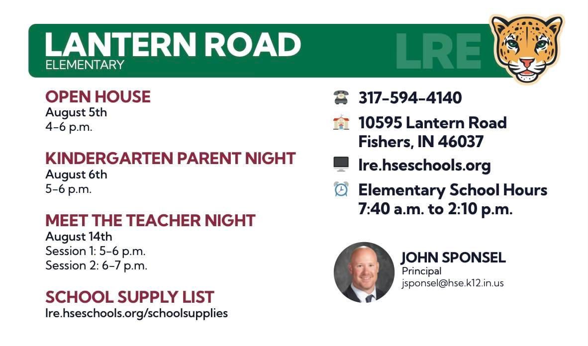 Back to School Information 🍎