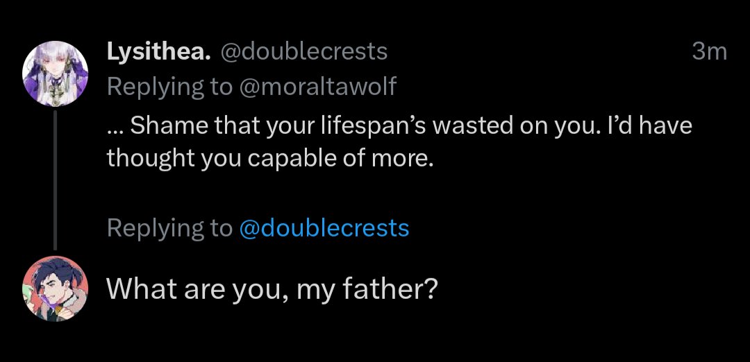 // I can't write him seriously this is all i can do