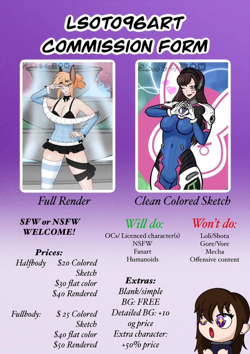 LSoto96Art (C0MMS OPEN) tweet media