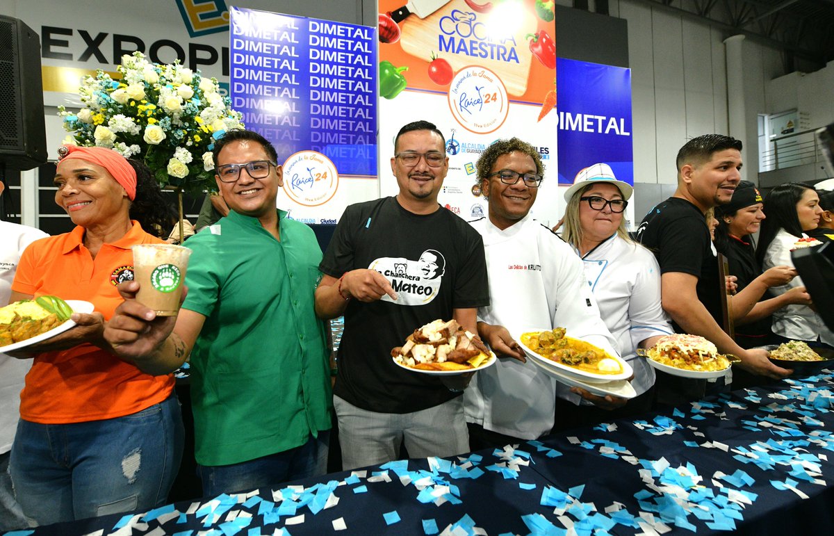 En el Centro de Convenciones de #Guayaquil, podrás disfrutar de 24 nuevas huecas que ofrecen lo mejor de la gastronomía de nuestra ciudad en la Feria Raíces🍽️ 

Vive la experiencia del 25 al 28 de julio y no te pierdas de La Mamá de las Jamas en la #CiudadDeTodos <a href="/aquilesalvarez/">Aquiles Alvarez Henriques</a>