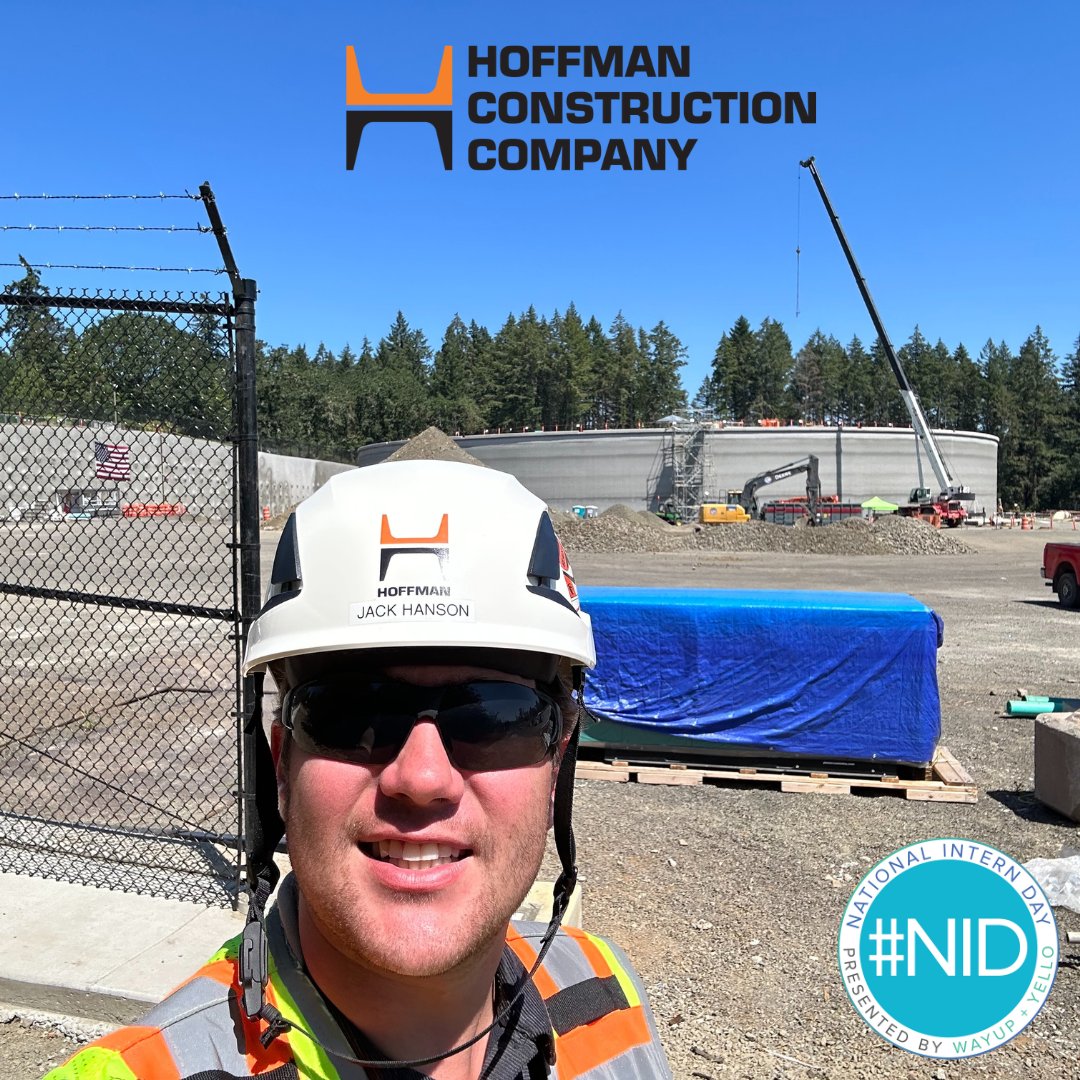 HoffmanCorp's tweet photo. Jack is helping us bring the Willamette Valley Water Supply Program project closer to completion. You can read more about the project online at https://t.co/wU8dAZs01h. 
#NationalInternDay #NID https://t.co/IulJa6OIhC