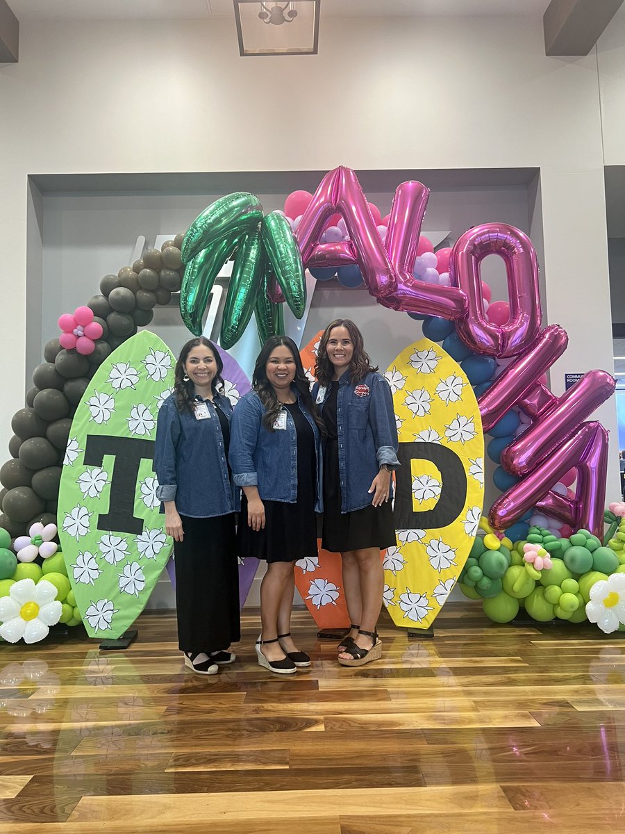 TISDRES's tweet photo. Rosehill Admin is ready and excited for another fantastic year in @TomballISD Destination Paradise with @m_salazarzamora ! #adminrally https://t.co/r1IxFa54NM