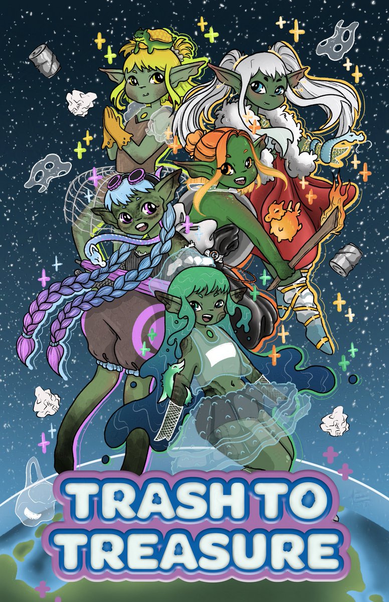 BriDanann's tweet image. They are here to save the planet, one recycled garbage at a time! 🗑️💫