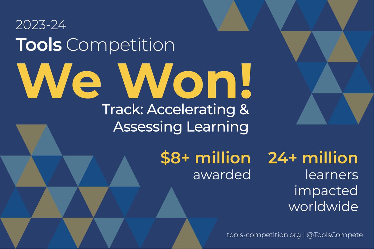 We’re thrilled to share that <a href="/kiwiwritemath/">kiwiwritemath</a> is one of 50 winning teams of the 2023-24 #Edtech #ToolsCompetition, allowing KiwiWrite to advance our tool providing students with disabilities the means to write math digitally. Learn more <a href="/ToolsCompete/">Tools Competition</a> tools-competition.org/2023-24-winner…