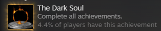 Hey you all, hope everyone is doing well! Last night on stream we got the 100% for Dark Souls III. Took 7 months of on and off playing, but we did it.