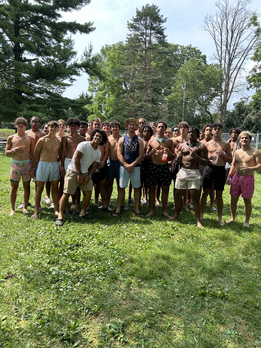 Coach Ward and the Hawks team swim day, Camaraderie!