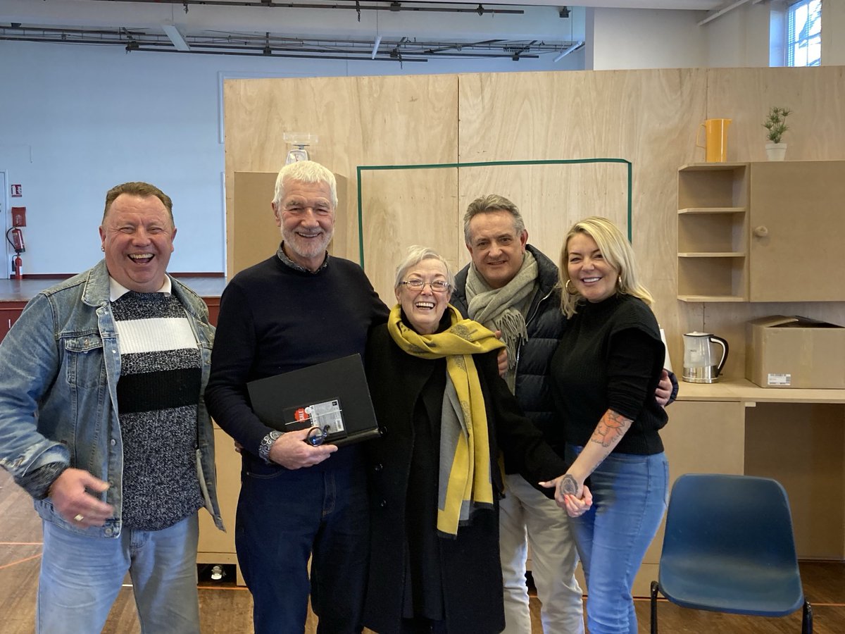 My wardrobe mistress of 30 years Di Gardner was 18 months ago given weeks to live. Here she is at rehearsal for Shirley Valentine back in January last year . She has battled on. Di was told today that she is in remission #miraclescanhappen