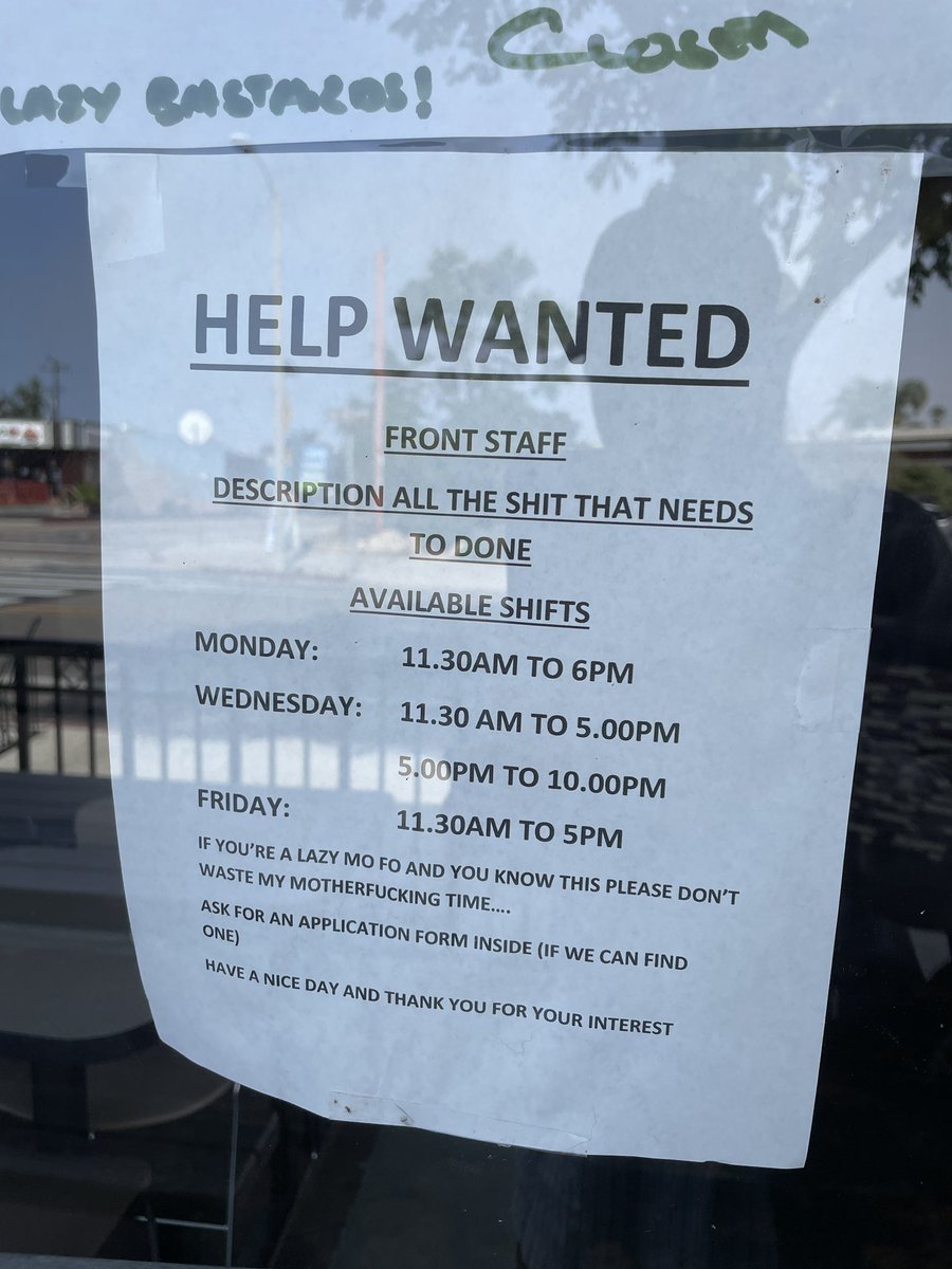 Spotted in Santa Barbara – quite possibly the best job description ever?