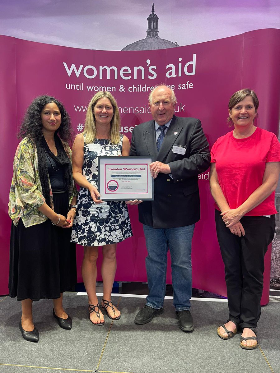 Super proud - At last week’s Women’s Aid Conference, SDASS received the Quality Mark as part of NQS in recognition of the excellent service we provide to DA victims - This followed an indepth assessment of 7 areas. Award collected by Trustee, Angus, and Director of Service, Leann