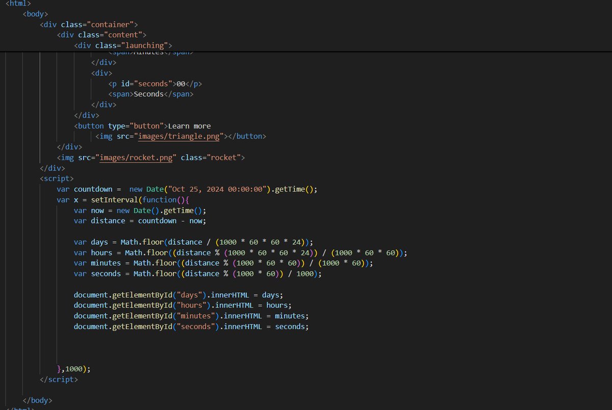 mrofficial82603's tweet image. Implemented Timer countdown in website and animated it using key frames.
#100DaysOfCode 
#buildinpublic 
#Day4ofcoding