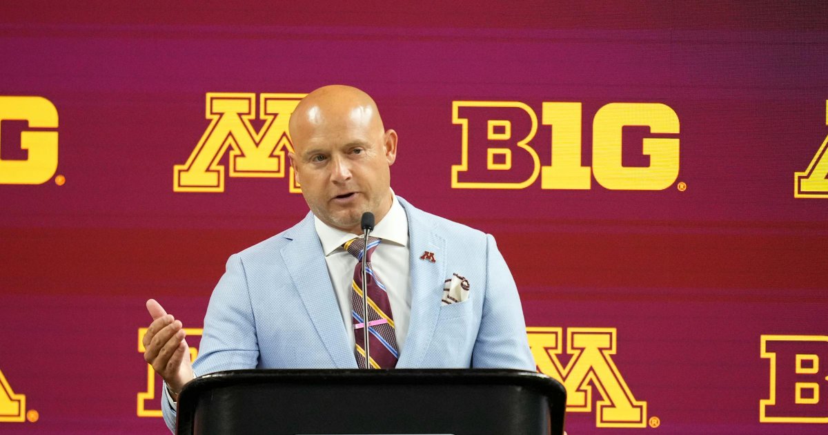 GopherNation's tweet image. Gophers coach P.J. Fleck&apos;s message at Big Ten Media Days says: &apos;In 2024, it&apos;s OK to love where you&apos;re at&apos; startribune.com/gophers-footba…