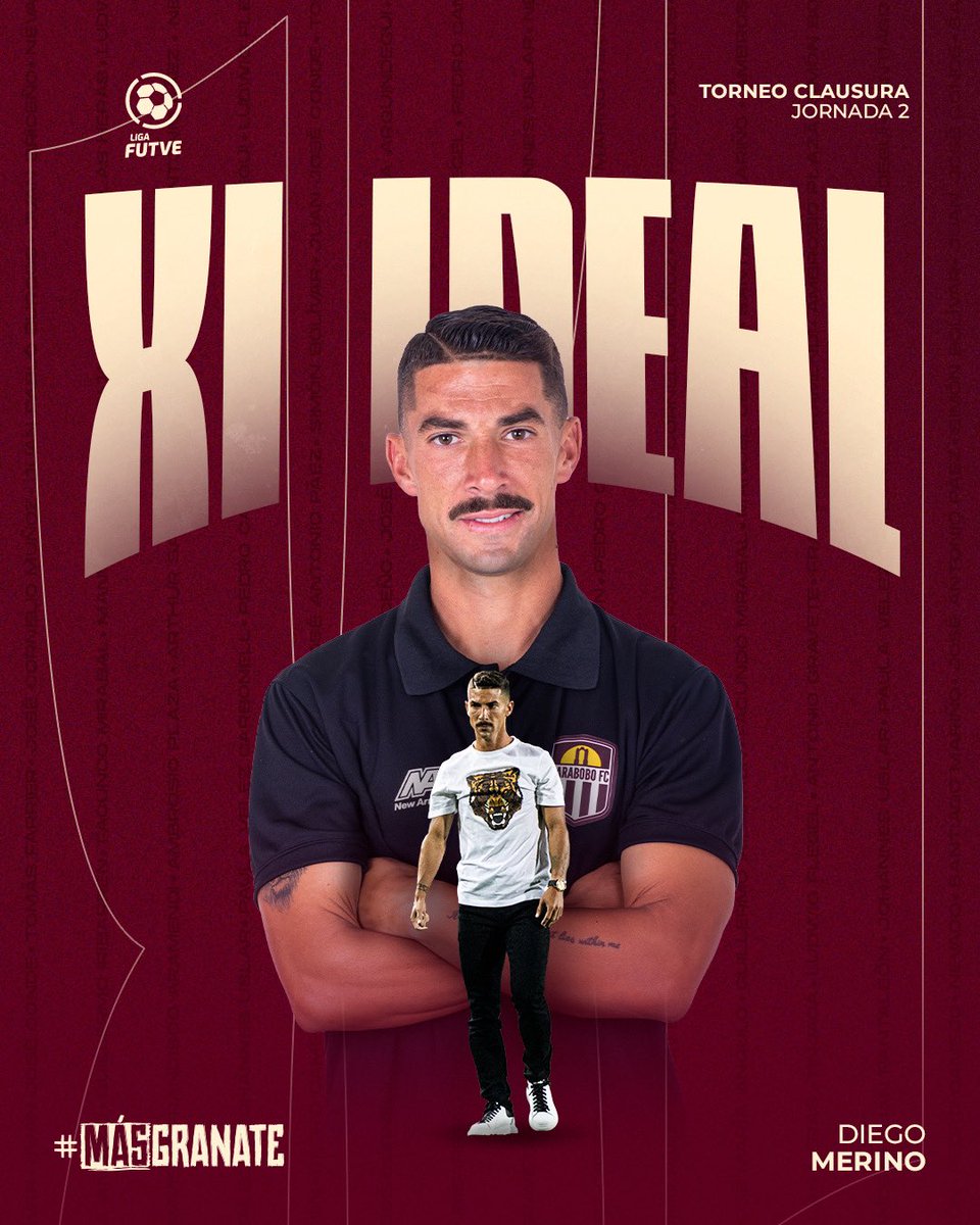 Se lee 𝐗𝐈 𝐈𝐝𝐞𝐚𝐥 y se escribe con tinta 𝑮𝑹𝑨𝑵𝑨𝑻𝑬 🇱🇻

El líder del 𝑻𝒐𝒓𝒏𝒆𝒐 𝑪𝒍𝒂𝒖𝒔𝒖𝒓𝒂 dejó su huella entre los más destacados de la 𝑱𝒐𝒓𝒏𝒂𝒅𝒂 2⃣ de la <a href="/LigaFUTVE/">Liga FUTVE</a> 

🎖️ 𝐌𝐞𝐧𝐜𝐢𝐨́𝐧 𝐞𝐬𝐩𝐞𝐜𝐢𝐚𝐥 para @JoseBalza10