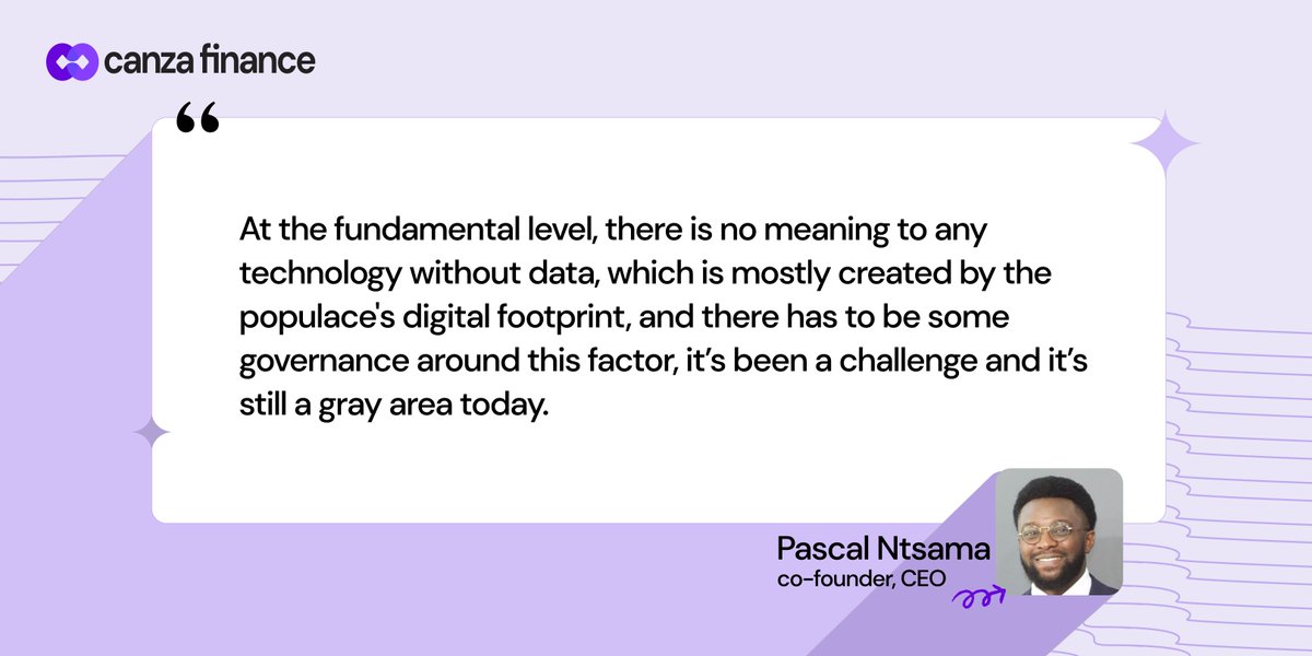 At the just-concluded panel with <a href="/Adaverse_Acc/">Adaverse Ventures</a>,
Pascal Ntsama <a href="/Cipher_Boi/">Pascal Ntsama IV</a>, Co-founder and CEO of Canza Finance, gave his thoughts on the importance of data with Emerging AI in Finance