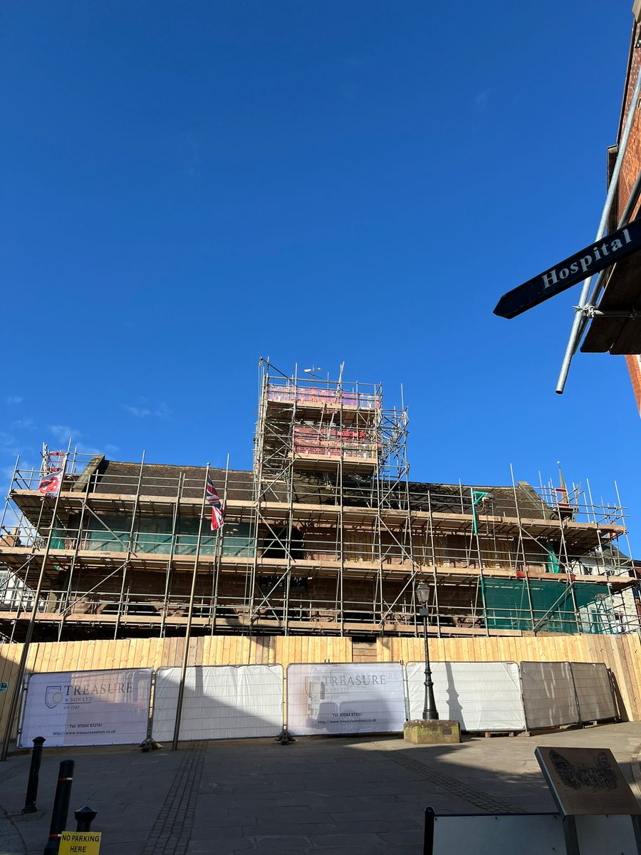 RyanHar90511974's tweet photo. The work is coming along nicely at Ross on wye Market hall. https://t.co/diTTgSwkGT