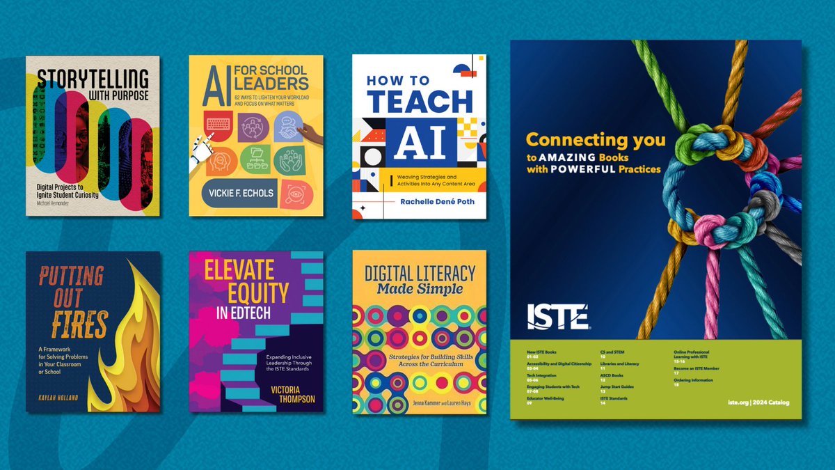 Refresh your teaching toolkit this summer with #ISTEbooks and get inspired reading through the new ISTE books catalog and discover 100+ #EdTech titles packed with innovative strategies and powerful practices. Download the catalog: cms-live-media.iste.org/ISTE_Books_202…