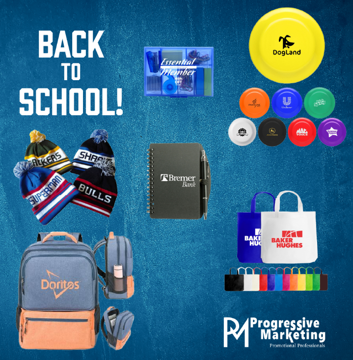ProMarketingKY's tweet photo. Class is almost back in session! Get a head start on showing off your school pride with our wide range of quality, customizable promotional products. Place your orders soon so you're ready for the school season! Visit https://t.co/T3jPu0Iup4 https://t.co/ZEMwp6vtr4