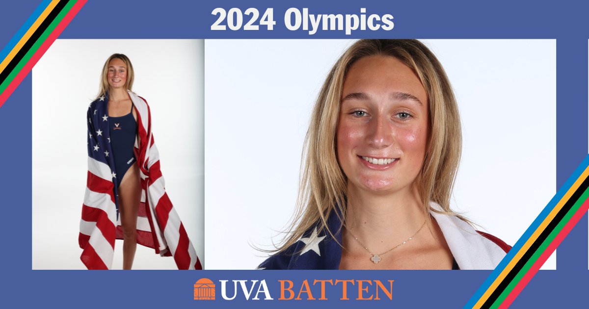 TEAM EMMA!  

Tomorrow is the opening ceremony for the 2024 Olympics, and rising third-year and new UVA Batten student Emma Weber is about to compete with the swim/dive <a href="/TeamUSA/">Team USA</a>! Go show the world what you're made of Emma! 🏅 #ParisOlympics #TeamUSA #GoHoos <a href="/UVASwimDive/">Virginia Swimming and Dive</a>