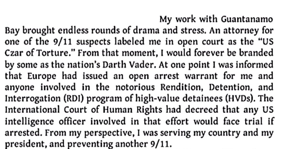MickWest's tweet photo. Elizondo is a proponent of torture, which has been demonstrated many times to be ineffective. He was once labeled in court as the "US Czar of Torture," and Europe had an open arrest warrant for him. 

I know many people will say: "so what?" But I don't think it helps his case. https://t.co/uDKyYIyl61