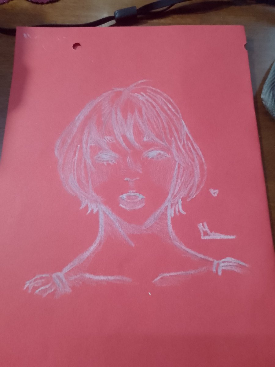 Charchar_koi's tweet photo. #drawing #redpaper #whitepencil #Korean #drawings https://t.co/I3RUWNBl9z