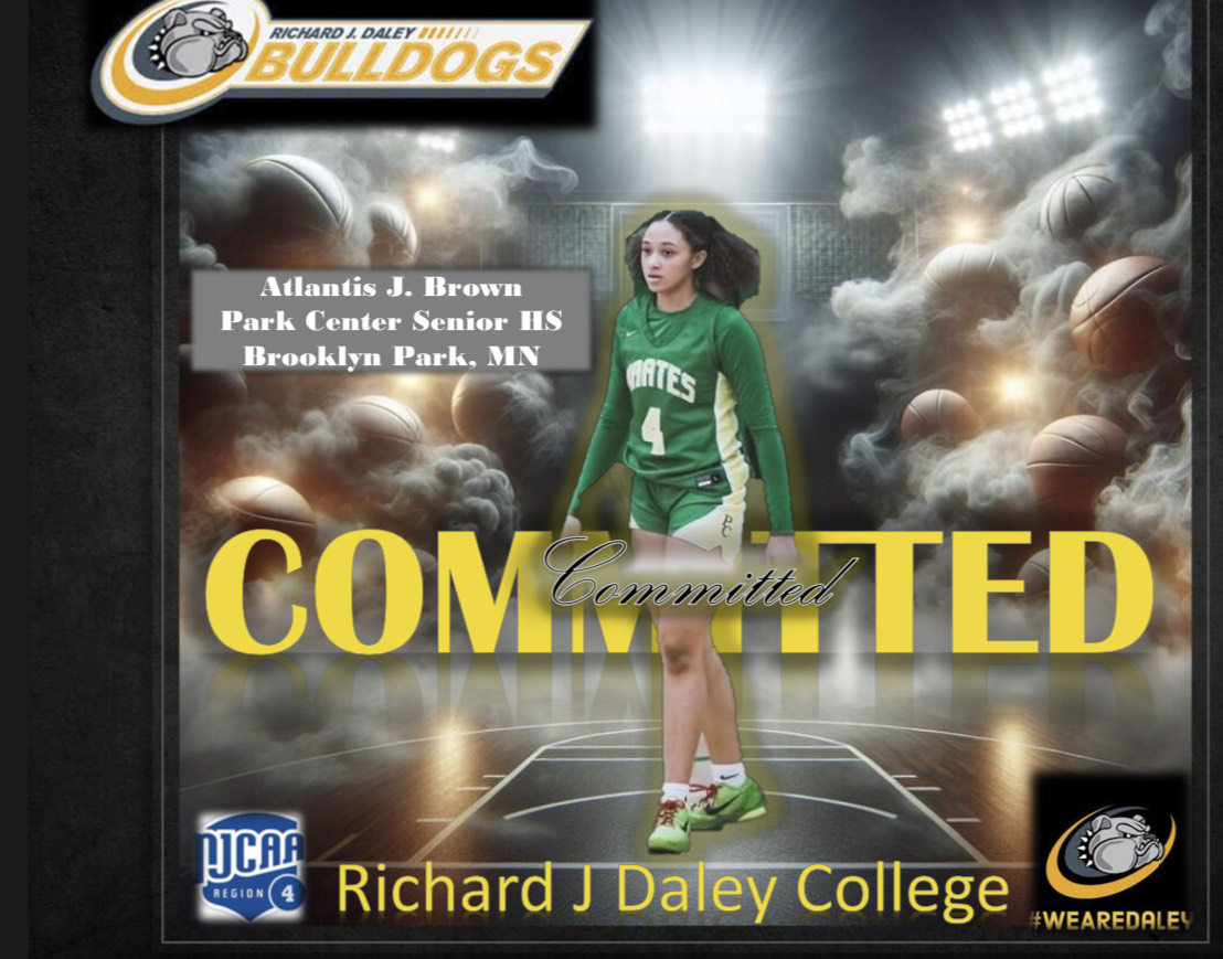 Our Women's Basketball team Welcomes Atlantis Brown from Minnesota to the Daley family! A sharp shooter and Defender. Full of personality and dedication. We are excited to have you apart of our Bull Dog Family 🏀🖤💛
#parkcenterseniorhs #d1juco #minnesota #daley