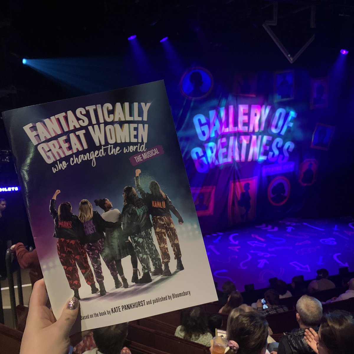 Very excited to be reviewing <a href="/FantasticallyGW/">Fantastically Great Women the Musical</a> for <a href="/theatreandtonic/">Emmie | Theatre&Tonic 🎭🍹</a> tonight 💜💙 my full thoughts will be coming soon! 
(The pre-show tunes are great, which is always a good sign!) 

<a href="/TheOtherPalace/">The Other Palace</a> 

(Ticket in exchange for honest review)