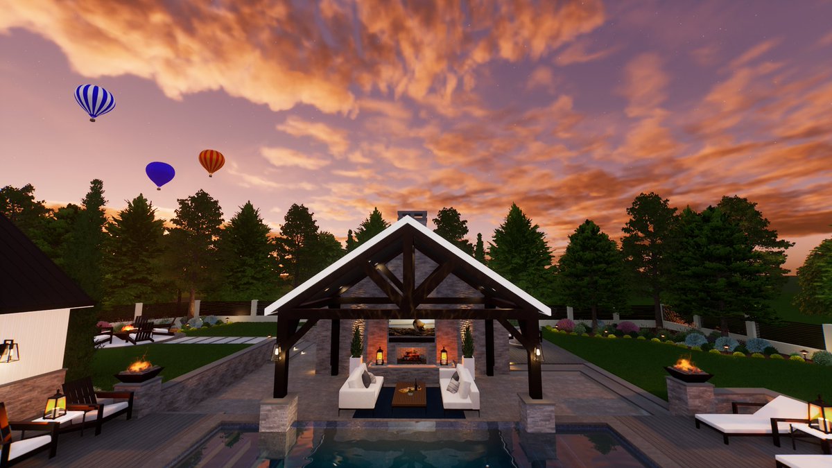 StructStudios's tweet image. The sky’s the limit when you set the mood with dynamic cloudscapes.🌤️🌥️ #structurestudios #Vip3D #poolstudio #vizterra #pooldesign