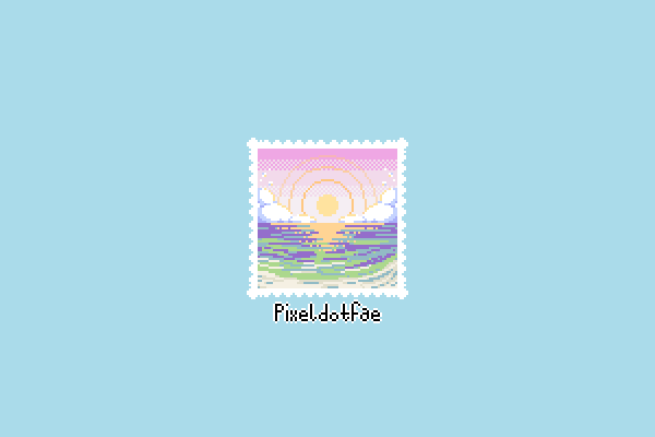 The ninth and last piece for this little collection of stamps! I'll definitely make more of these 💕

#pixelart