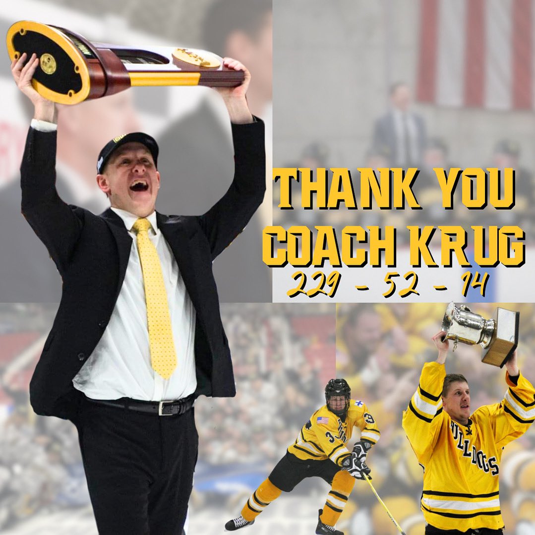 Our first captain, second head coach in program history, the first to lead us to a national championship and the first to be named the NCAA Div. 3 Coach of the Year, is making his way to the professional coaching ranks.