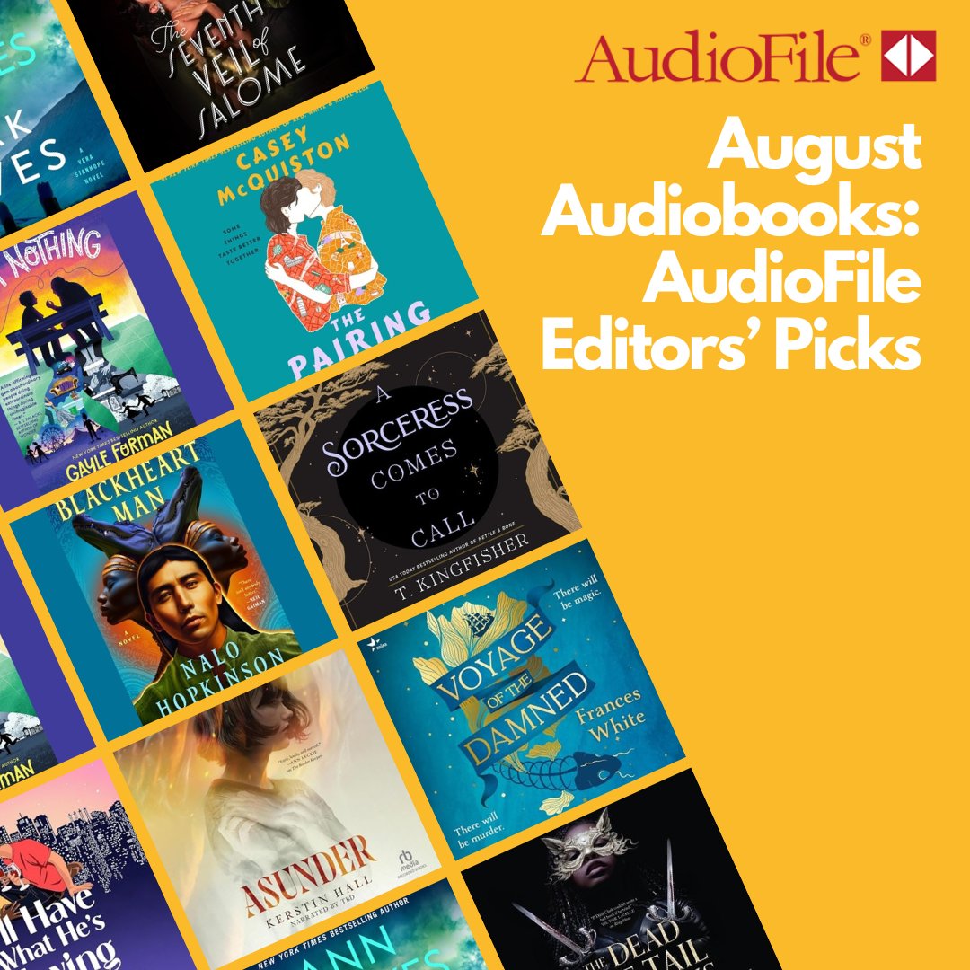 KirkusAudiobook's tweet photo. #EditorPicks Fantastical escapes are the name of the game this month, with big new audiobooks from @silviamg, @UrsulaV, @pdjeliclark, @Nalohop1, &amp; more. Plus, the latest romance from Casey McQuiston, &amp; @AnnCleeves’s inimitable #Vera Stanhope is back. https://t.co/XDOEwamYJa https://t.co/M2FKVxIvax