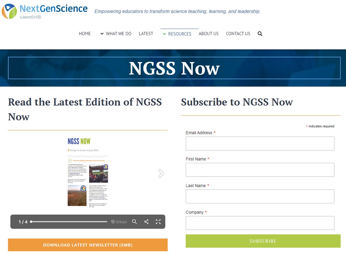 Next Generation Science Standards tweet media