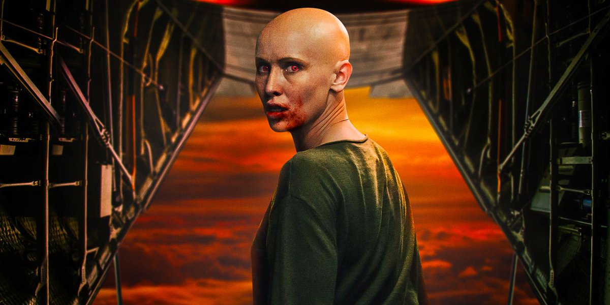 The Sinead O Connor waxwork is giving Blood Red Sky.