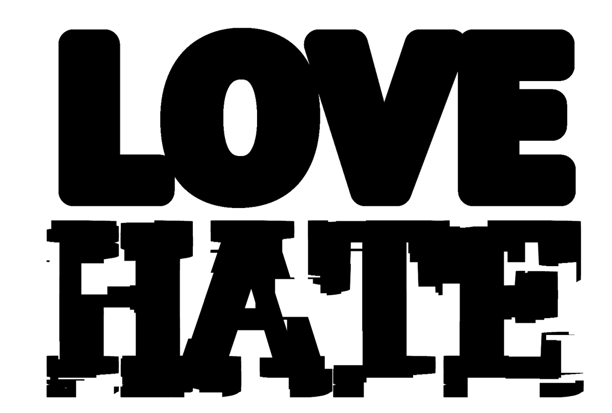 KilledByAPixel's tweet photo. Choose Love over Hate โฎ๏ธ https://t.co/3rdvVuT4Xf #generatve #javascript #tinycode
f=t<6&frame%2
x.font='6in"'
x.fillText(f?'๐ท๐ฐ๐๐ด':'๐๐ข๐ฉ๐',300+39*C(f?t*t:t),f?1e3+39*S(t,x.clearRect(t**9%2e3,500+t**7%500,99,99)):500+39*S(t)) https://t.co/kCLR1COKHp