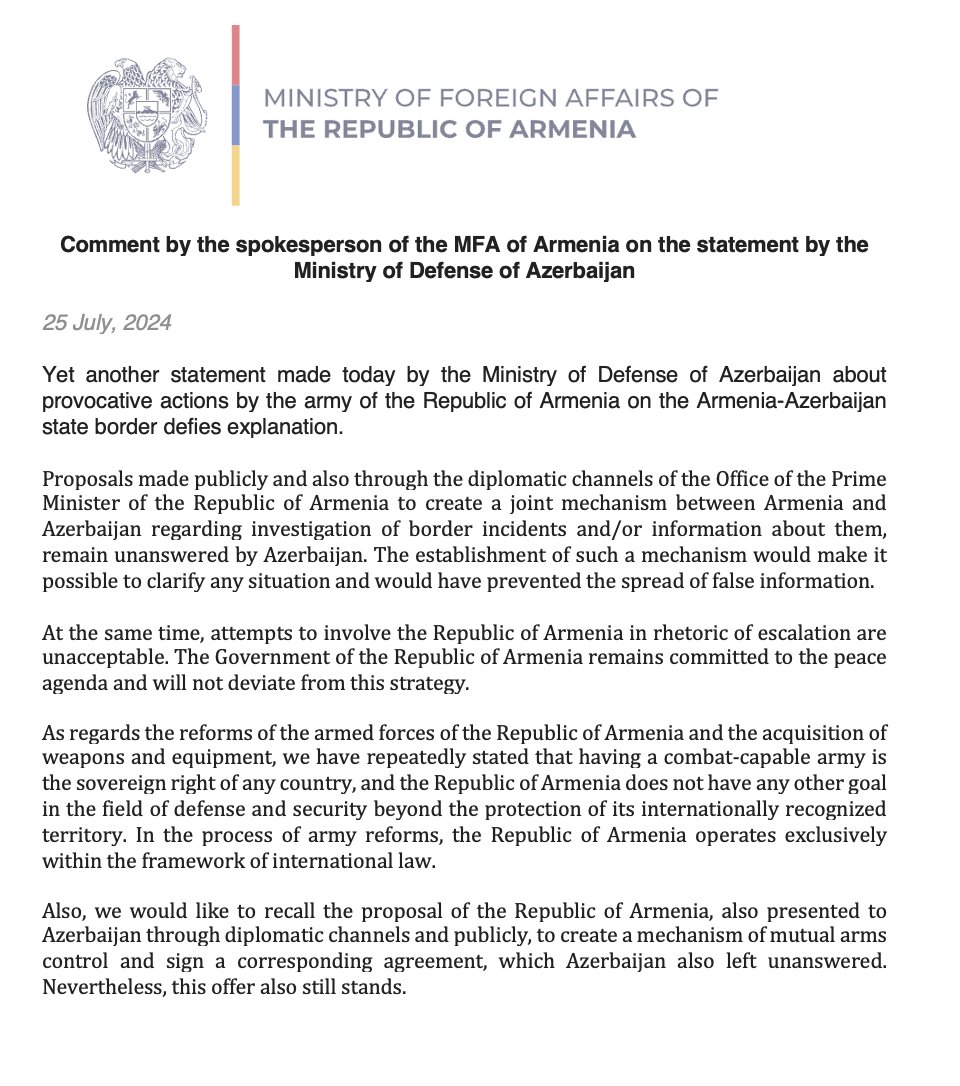 tbalayan's tweet photo. #Azerbaijan🇦🇿 &amp; its allies continue to threaten democratic #Armenia🇦🇲. Instead of finalising the Peace agreement, creating a mechanism of arms control, Baku consistently shows it doesn't seek peace. 

https://t.co/RP0lLiflRS https://t.co/IWpYmR0Dcz