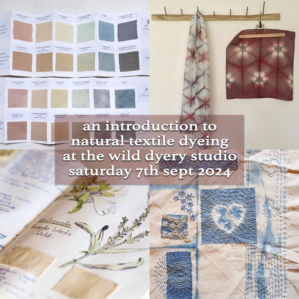 Your only chance to study an intro to natural textile dyeing with me in-person at my studio on the #Wirral peninsula this year! Booking now at school.naturalfabricdyeing.com/offers/ni3Ps8r…